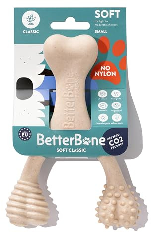 BetterBone Soft - Sustainable All Natural Hypoallergenic Dog Chew Bones for Light to Moderate Chewers - Puppy Chew Toys for Teething, Dental Chews for Small, Medium, Large Breeds