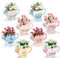 Qpout 12 Pieces Tea Party Centerpieces Floral Teapot Flower Boxes Tea Party Centerpieces Tables Vintage Teapot Vase Table Decoration for Princess Birthday Party Baby Shower Wedding Anniversaries