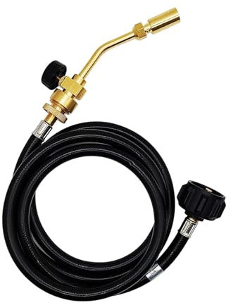 KLFEXVP Soplete de propano, soplete de Gas, Soldadura de Gas propano licuado, soplete for Barbacoa, Quemador de Gas for plomería, Pistola de soldar de Encendido
