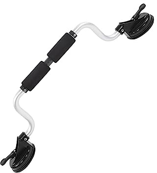 Yardwe Boat Roller and Load Assist Suction Cup Support for Car Roof Kayak and Canoe Mounting, Aluminum Alloy 40kg Load Capacity, Silver, Kayak Roof Transport Tool for Outdoor Water Sports