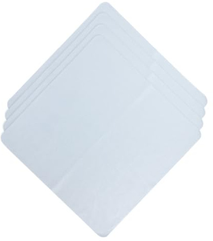 HONMEET 4pcs Microfiber Eyeglass Cleaning Cloths Large Soft Suede Lens Wipes for Glasses Camera Screens Mobile Phones and Delicate Surfaces Blue