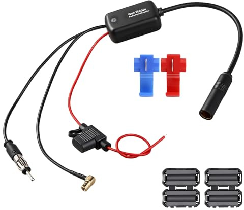 DAB 3-in-1 Splitter Adapter für Autoradio Digitalradio FM DAB Autoantennenverstärker SMB Auf DIN Für Autoradios Passend Für Sony Pioneer Kenwood Blaupunkt