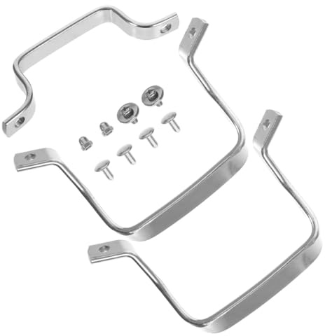 Cabilock Juego de 3 Asas Laterales de Acero Inoxidable para Ollas, Resistentes y Fáciles de Llevar, Accesorio Adecuado para Cocina y Tapas de Vapor