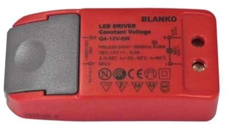 Blanko Alimentation LED 6W 12V 500mA 0.5A TRANSFO TRANSFORMATEUR 220V Ruban Bandeau