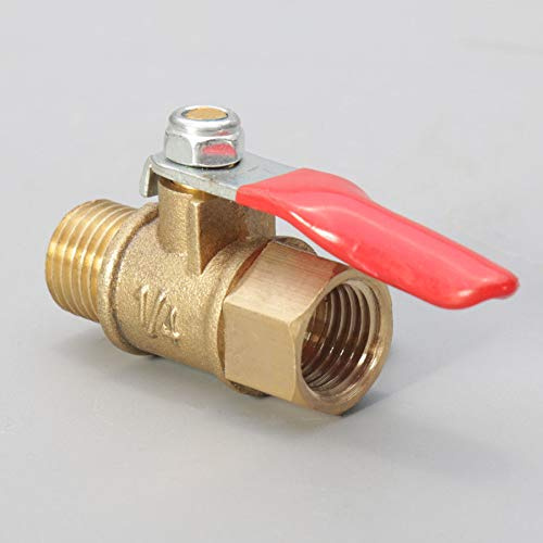 Hebel-Kugelhahn BE-TOOL Flow Control Geschmiedetes Messing Kugelhahn männlich X Innengewinde Enden und Aluminium Hebelgriff in Größe (12 mm 16 mm 20 mm) 20 mm