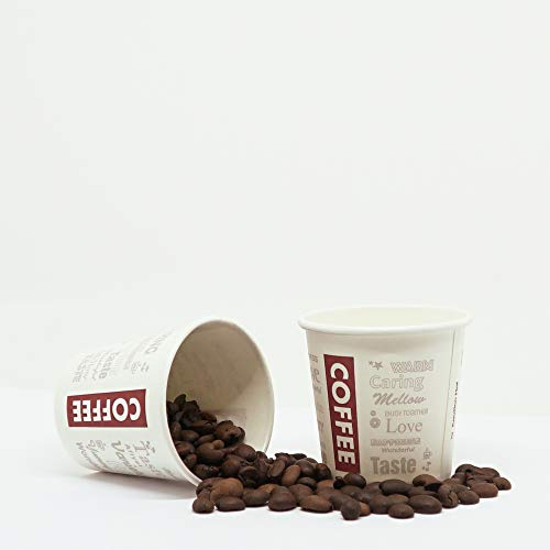 Evercups - 400 Espresso Gobelets en Carton 120ml / 4oz avec Agitateurs en Bois pour Café à Emporter. Gobelets jetables. Coffee to go. 100% recyclable (Pack 400)