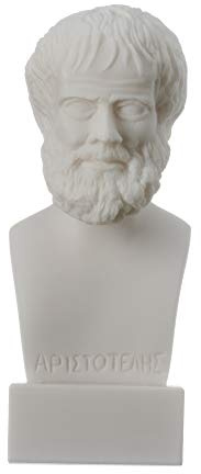 BeautifulGreekStatues Aristoteles griechischer Philosoph im antiken Griechenland Alabaster-Statue Büste 14 cm