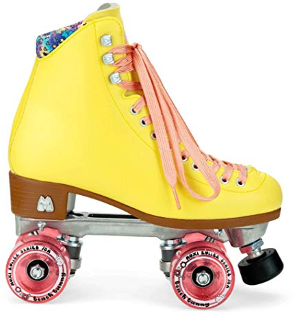 Moxi Set Beach Bunny Retro Rollschuh (Moxi 5 / EU 36-37, Strawberry-Lemon)