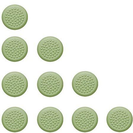 JXE 10 Pcs Touch Controller Thumbstick Caps Silicone VR Rocker Cap Anti-Skid Joystick Thumb Grip Protect Cover Protection Cap for Oculus Quest 1 2 Rift S-Green