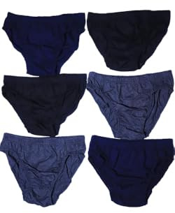 Bonnin Luxury Briefs Classic Sports Men's Briefs Slips Underwear Cotton Pants Soft Breathable Comfortable Hip Waistband Black, Navy and Grey
