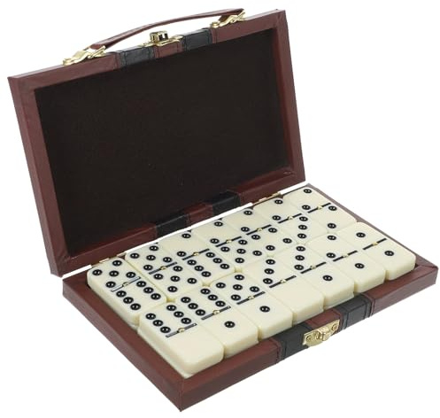 Milisten 1 Ensemble de Dominos d'extérieur - Carreaux de Domino en Vrac - Jeu Familial - Jeu de société Ominoes - Jeu d'extérieur pour Enfants - Blocs de Domino pour Enfants -