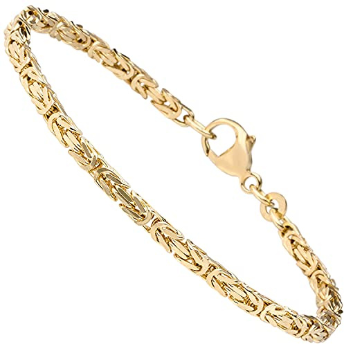 Jobo Herren Damen Königs-Armband aus 8 Karat 333 Gold 2,8 mm