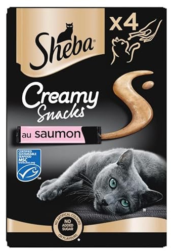 Animals Sheba – Creamy Snacks Leckerlis für Katzen für Erwachsene 4 x 12 g – 4 Stück