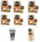 Nescafe Gold Instant Coffee Sachets Mix Contains 24 Sachets Each of Toffee Nut Latte and Caramel Latte Flavours Bundled With 48 x Temas Store Coffee Stirrers & A Reusable Coffee Cup| Coffee Gift Set