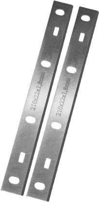 2 Stück Hobelmesser kompatibel für Holzstar ADH200, Woodstar PT85, Scheppach HMS850 (TYP 1) HT850, Fervi, Kity PT8500 (3902202701) Länge x Breite x Stärke/Dicke: 210x22x1,8mm