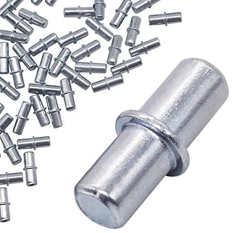 SKIR'CO (400 Stück) Regalstifte 4 x 16 mm, Metall Regalstützstifte, Regalhalterungen, Regalstützen Heringe