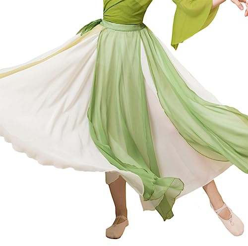 ROYAL SMEELA Bauchtanz Rock für Frauen - Lang, Sexy Kostüm für Bauchtänzerin - Maxirock aus Chiffon für Damen