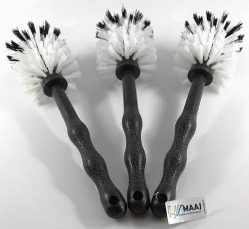 MAAJ 3 x UNIVERSALBÜRSTE schwarz MIXTÖPFE KOMPATIBEL zu THERMOMIX - Made IN Germany