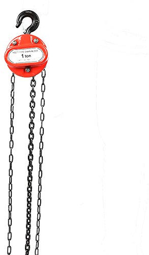 1T Chain Block Hoist, Hardened Alloy Steel Compact Garage Car Engine Heavy Load Lifting Tool with Hook, Lifting Height for Workshop Garage Gactories