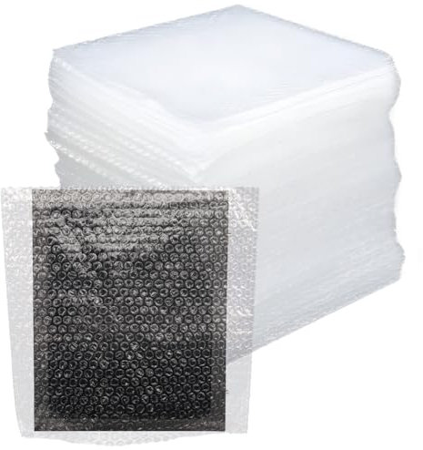 Transparente Luftpolsterbeutel, doppelwandig, für Umzug und Aufbewahrung, schützende Versandtaschen für zerbrechliche Gegenstände, Verpackung von Porzellangeschirr und Elektronik (30 x 30 cm)