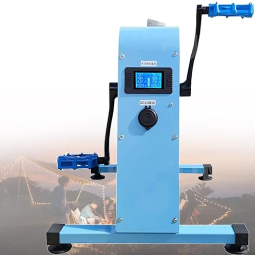 LSBHPPD Foot Pedal Power Generator,Portable Crank Power Generators, Manual Emergency Pedal Power Generator U-S-B Fast Charge Output for Home Camping Outdoor Smartphone Charger