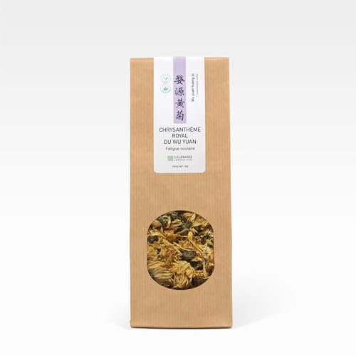 Tisane Chrysanthème Royal du Wu Yuan | Infusion Florale Traditionnelle | Confort Oculaire & Fatigue Visuelle | Fleurs Séchées | 50g