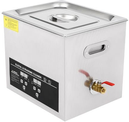 Ultrasonic Cleaner 6.5-30L Stainless Steel Ultra Sonic Bath Cleaning Machine 3 Modes 350W 40KHz efficient cleaning (10L)
