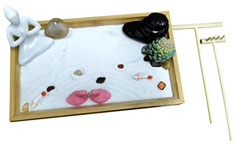 PRETYZOOM Landschafts-sandkasten-Dekoration Garten-sandkasten-Schreibtisch Meditationsdekoration Sandtisch-Ornament Für Zuhause Schreibtischdekoration Tischdekoration Sandkasten Bürodekorati