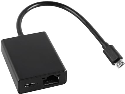 Sarini Adaptador de Red Ethernet Micro USB a RJ45 Adaptador Ethernet para Interfaz Tipo C Tableta portátil Teléfono