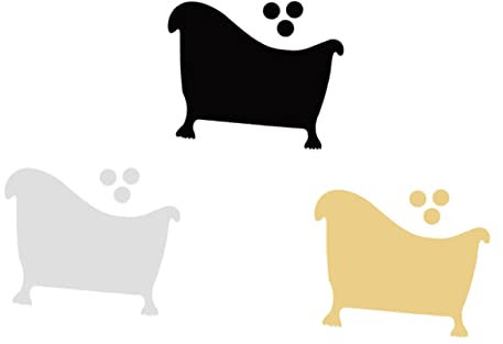 SEWOART Bathroom Identification Markers 3 Pack Toilet Wall Stickers Restroom Signs Adhesive Bathroom Symbols