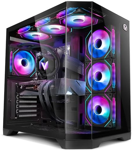 VIBOX PC Gamer • AMD Ryzen 7 9800X3D 5,0 GHz • Nvidia RTX 5080 16 Go • 32 Go 5600MHz DDR5 RAM • 2 to NVMe SSD • Windows 11 • WiFi • Noir