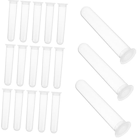 CIYODO Tubes De Laboratoire Haute Vitesse 100 Pièces 20 Ml Tubes En Plastique Avec Bouchon À Vis Pour Expériences Scientifiques