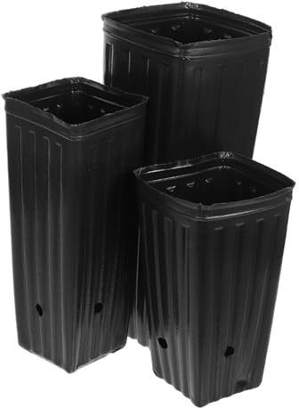 SUPVOX Vasi da Vivaio Quadrati in Plastica Nera 60 Pezzi per Giardino | Traspirazione delle Radici, Struttura Migliorata, Ventilazione Ottimale, Formato Portatile per Fiori e Patate