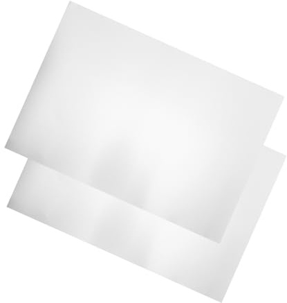 Placa Aluminio A4 de Aluminio Rectangular para Bricolaje | 2 Piezas, Plata Resistente Deformación y Alta Dureza, Uso Versátil para Manualidades y DIY