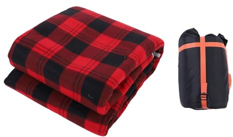 MENDUNER 150 X 180 Cm USB Heizdecke, Elektrisches Wärmekissen mit 3 Heizstufen und Kammgarnstoff, Tragbare Große Heizmatte für Schlafsack, Camping, Reisen, Zuhause, Auto, Büro