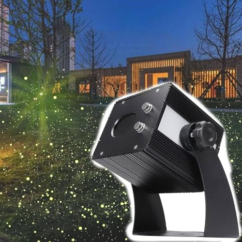 MANYOUYOU Proyector Láser De 1500 MW (450 NM) para Navidad, Luces De Jardín Dinámicas con Efecto Luciérnaga, Foco De Paisaje Impermeable Ip65 para Fiestas, Bodas Y Festividades. Yellow