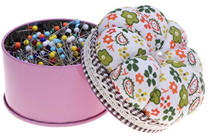 Kugelkopfstifte Nähnadelhalter 500 Stück N?h nadeln, 1,5 Zoll Bunte Kopf nadeln Glaskugel Kopfnadeln mit Nadelkissen für schmuck Stickerei-Nadelkissen Kopfstift