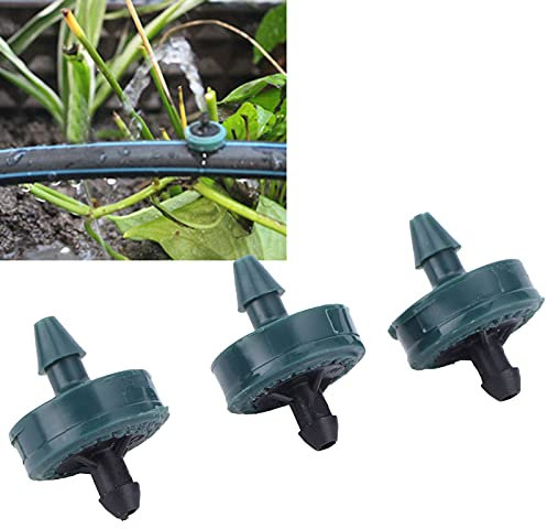 Kuuleyn 100PCS Emisor de Goteo de riego por Goteo, Dispositivos de riego de Plantas, Goteadores de compensación de presión de 8L Sistema de riego por Goteo Micro Aspersor de riego