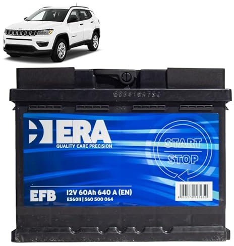 Batteria 60Ah EFB per Jeep Compass 1.3 T-GDI PHEV benzina 2016+