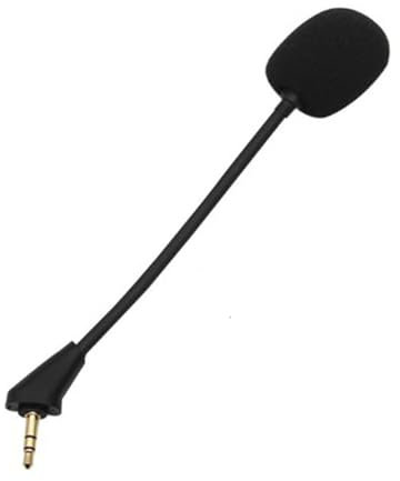 MICMXMO Microphone de Rechange Compatible avec Kingston HyperX Cloud Alpha Cloud Alpha S, Micro de Rechange pour Casque Audio Casque Gaming, Jack 3,5 mm, Noir
