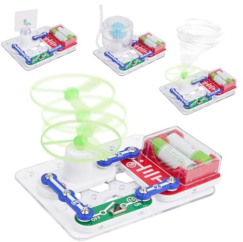 Toys for 7 8 9 10 Year Old Boys Kids: Science Experiments Kit for Girl Boy Age 6-8-10-12 Educational STEM Toys Presents for 8+ Year Old Children Teenager Building Electric Circuit Engineering Kits