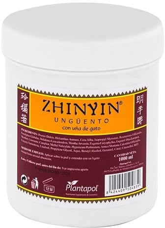 Zhinyin Ungüento Masaje Crema Muscular, 1000ml | Harpagofito, Árnica, Hipérico, Caléndula, Menta y Romero