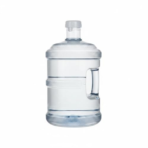 FLCPJGV Contenedor Portátil de Agua con Handle Fijo Dispensador Garrafa y Botella de Material Alimentario Perfecto para Almacenar Líquidos Apto para Hogar Oficina, 18.9 Litros
