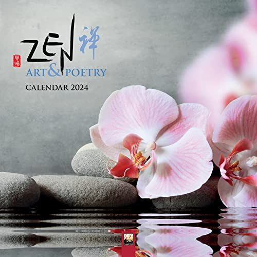 Zen Art & Poetry Wall Calendar 2024 (Art Calendar): Original Flame Tree Publishing-Kalender [Kalender]