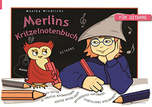 Merlins Kritzelnotenbuch: Noten schreiben - Noten lernen: für Gitarre