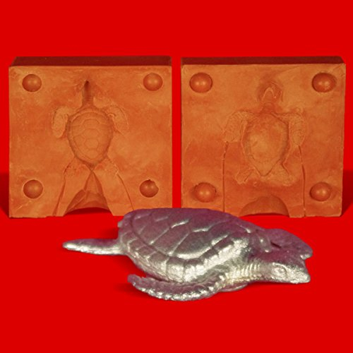 Unbekannt Zinngießform Wasserschildkröte, ca. 40g Reinzinn