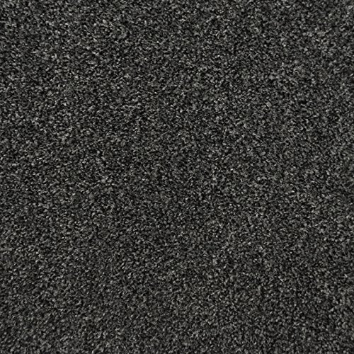 247Floors Flecked Twist Pile Carpet Roll, Hardwearing Felt Backing (2m x 4m, Black & Grey)
