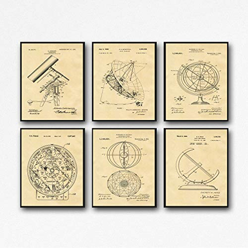 Astronomy Poster Set of Astronomy Patent Prints Astronomy Wall Art Star Map Constellation Posters Constellation Art Astronomy Art WB182 (33cm x 48cm, Parchment)