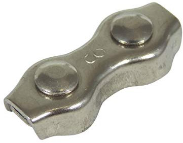 Eider Weidezaun Seilverbinder bis 8 mm - Edelstahl, 5 Stück - schnelle und sichere Verbindung - einfache Handhabung