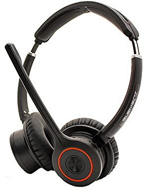JPL Casque Element-BT500D Binaural sans Fil, Bluetooth, Haut-parleurs Large Bande, Technologie de Suppression du Bruit, pour téléphones Portables/softphones, avec dongle Bluetooth (BT-220) – Noir